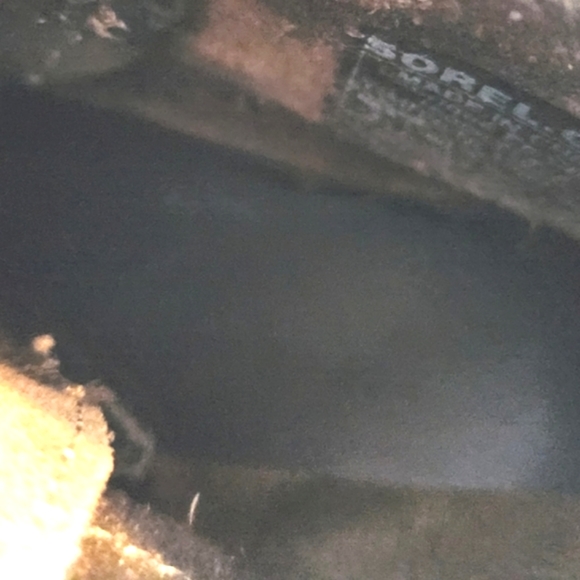 SOREL Joan Of Artic Brown Leather Lace Up Winter Weather Wedge Snow Boots 9 EUC - Picture 13 of 16